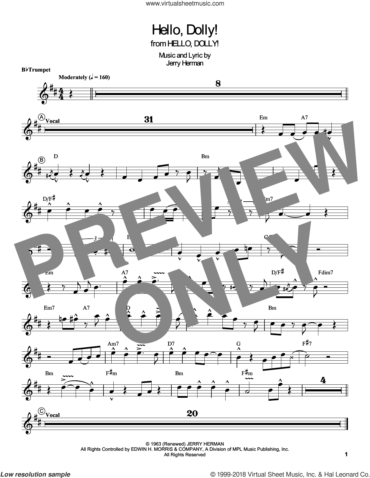 Louis Armstrong Songs Sheet Music Trumpet