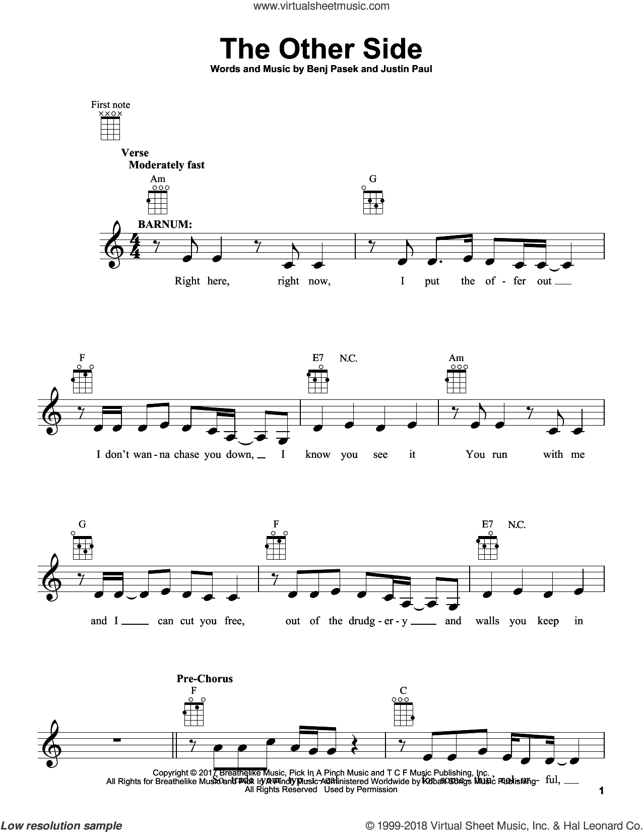 The Greatest Showman Million Dreams Chords, PDF, Song Structure