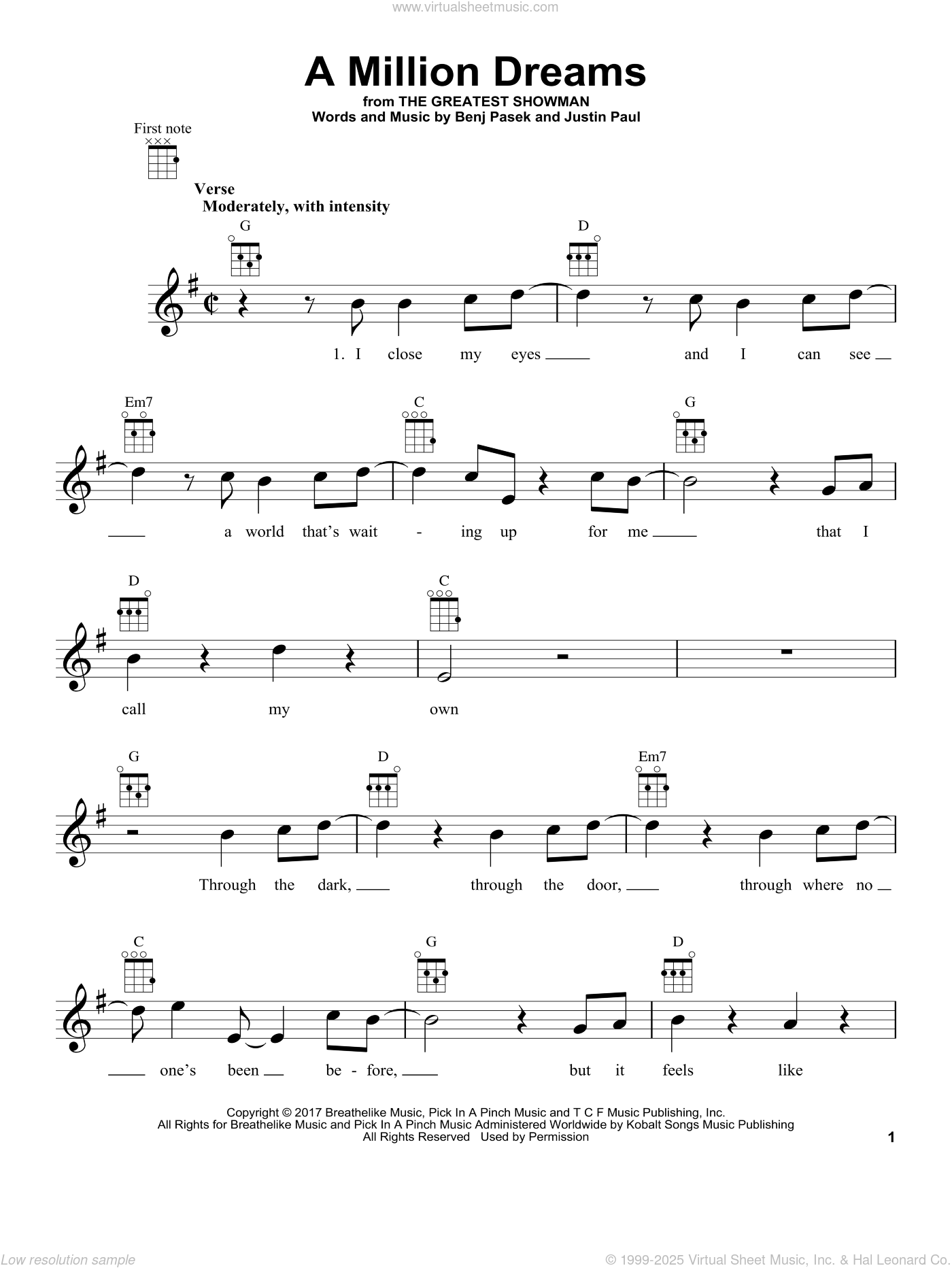 The Greatest Showman Million Dreams Chords, PDF, Song Structure