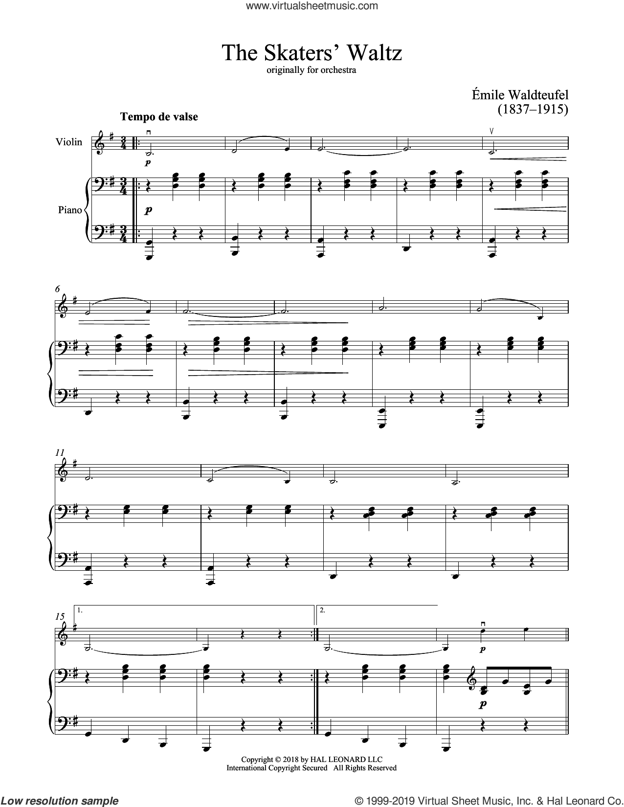 the-skaters-waltz-sheet-music-for-violin-and-piano-pdf