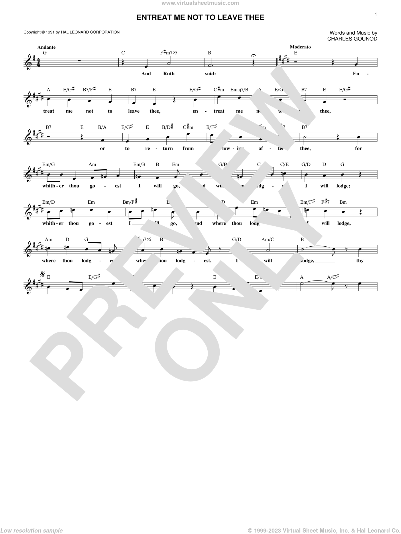 Anton Rubinstein 'Melody In F' Sheet Music, Chords & Lyrics