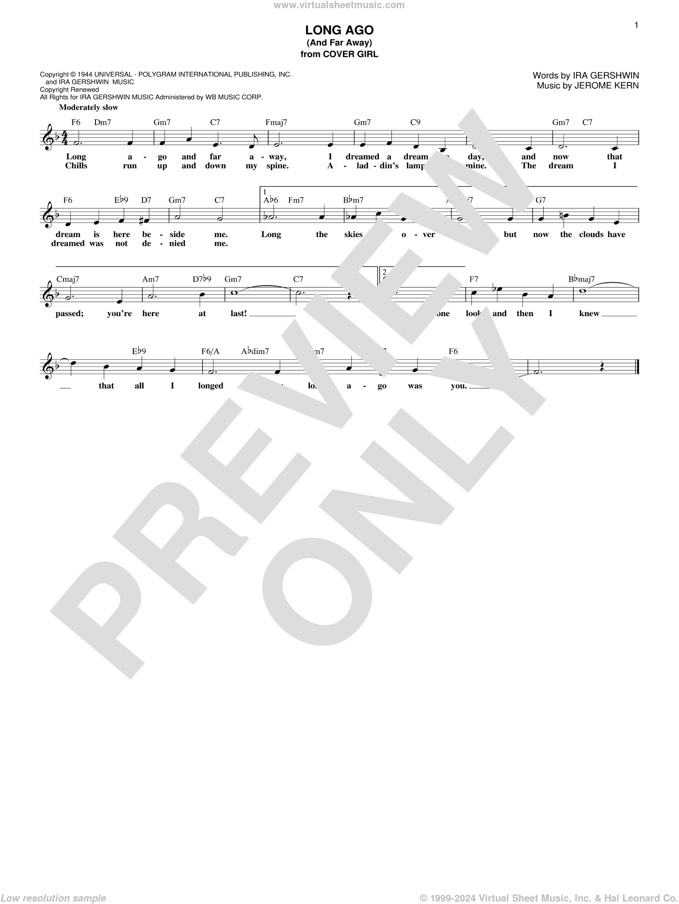 long-ago-and-far-away-sheet-music-fake-book-pdf-interactive