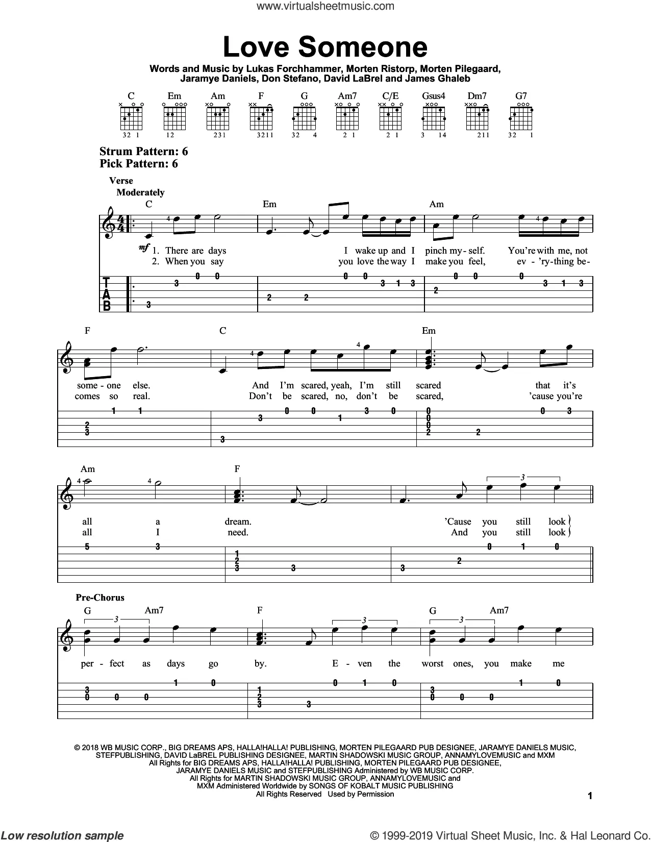 Anoi Humilde Destello Lukas-Graham Sheet Music to download and print