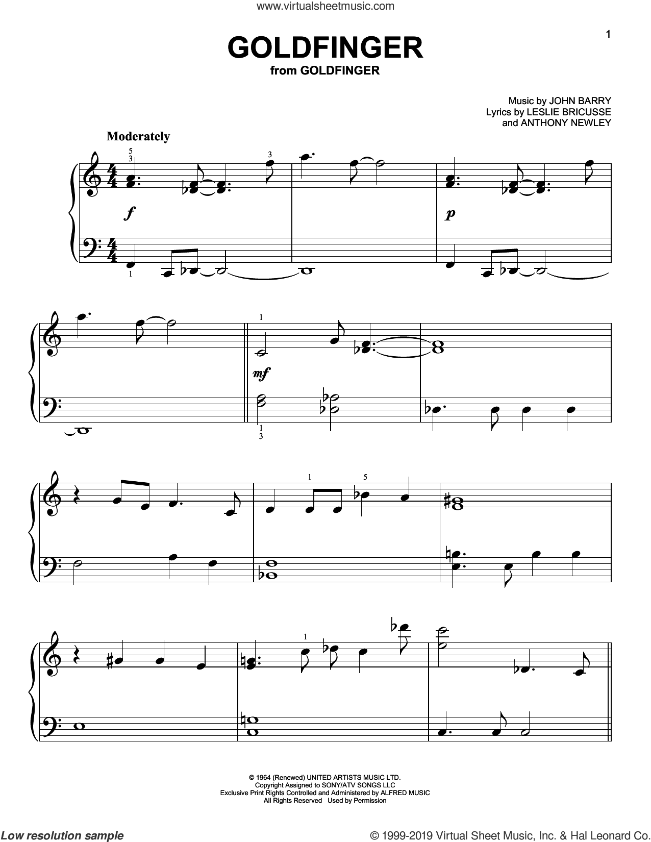 Gold Digger sheet music for piano solo (PDF-interactive)