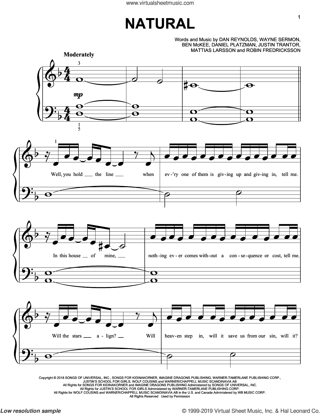 Natural Sheet Music For Piano Solo (big Note Book) (PDF)