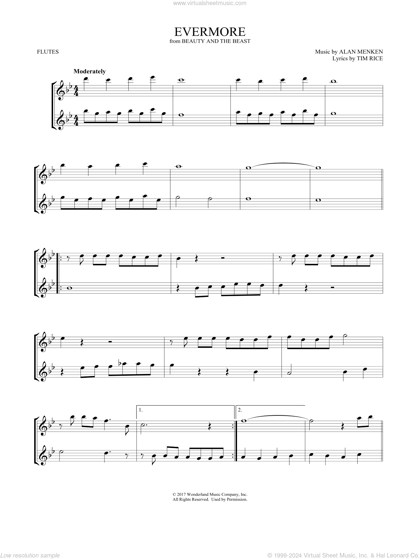 Evermore (from Beauty and the Beast) (arr. Mark Phillips) sheet music