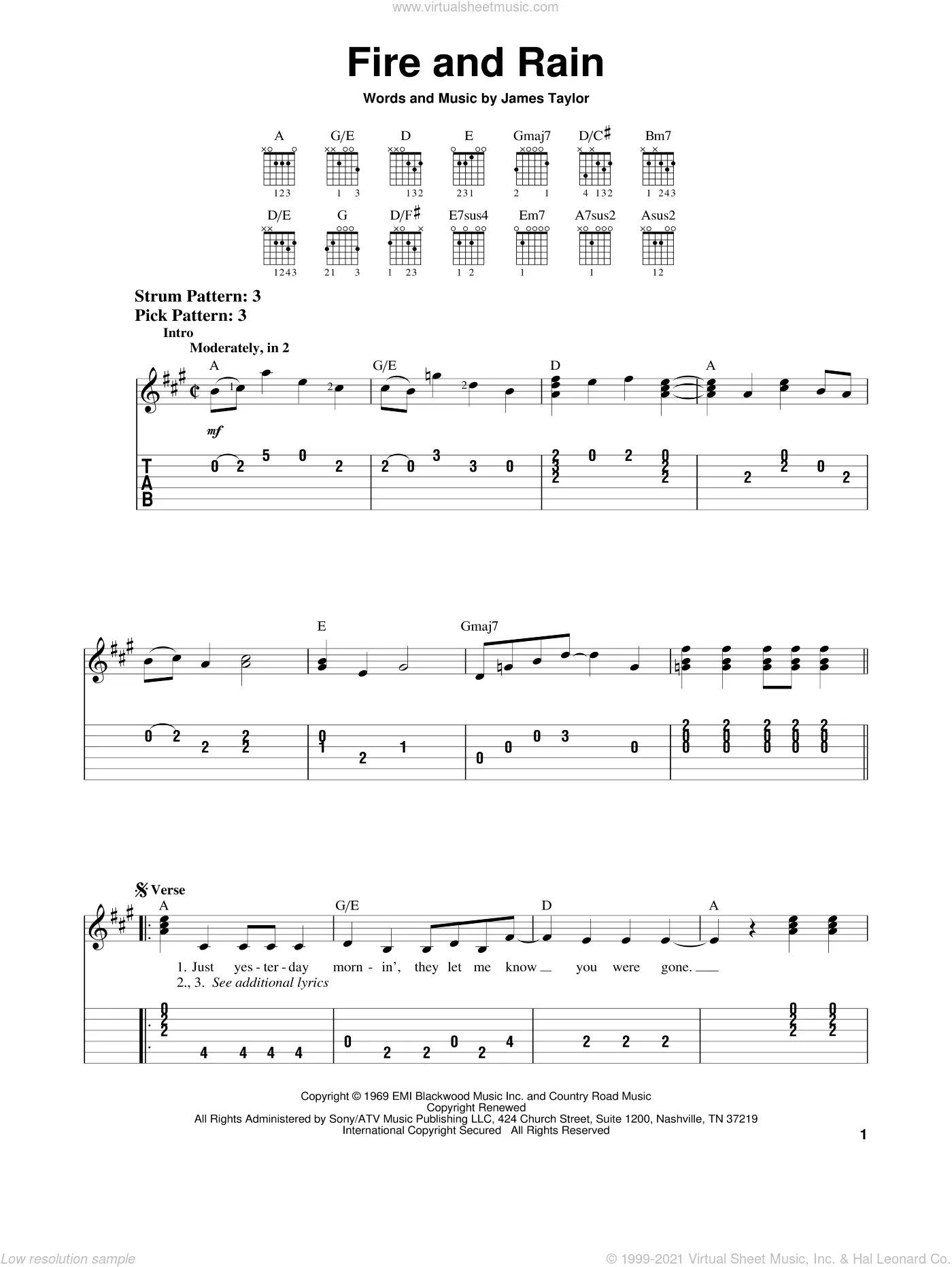 Rainy Day - Guitar Chords/Lyrics