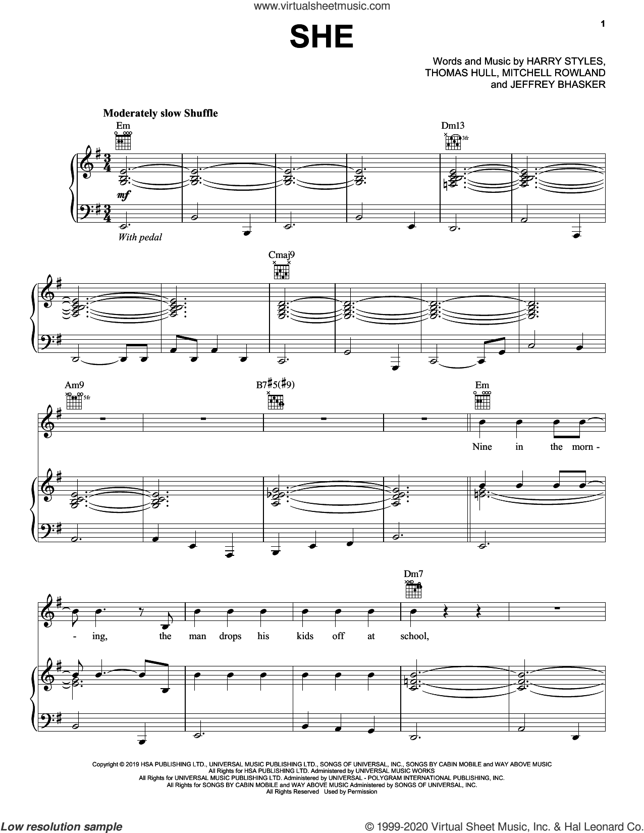 She's A Woman sheet music for guitar (chords) (PDF)