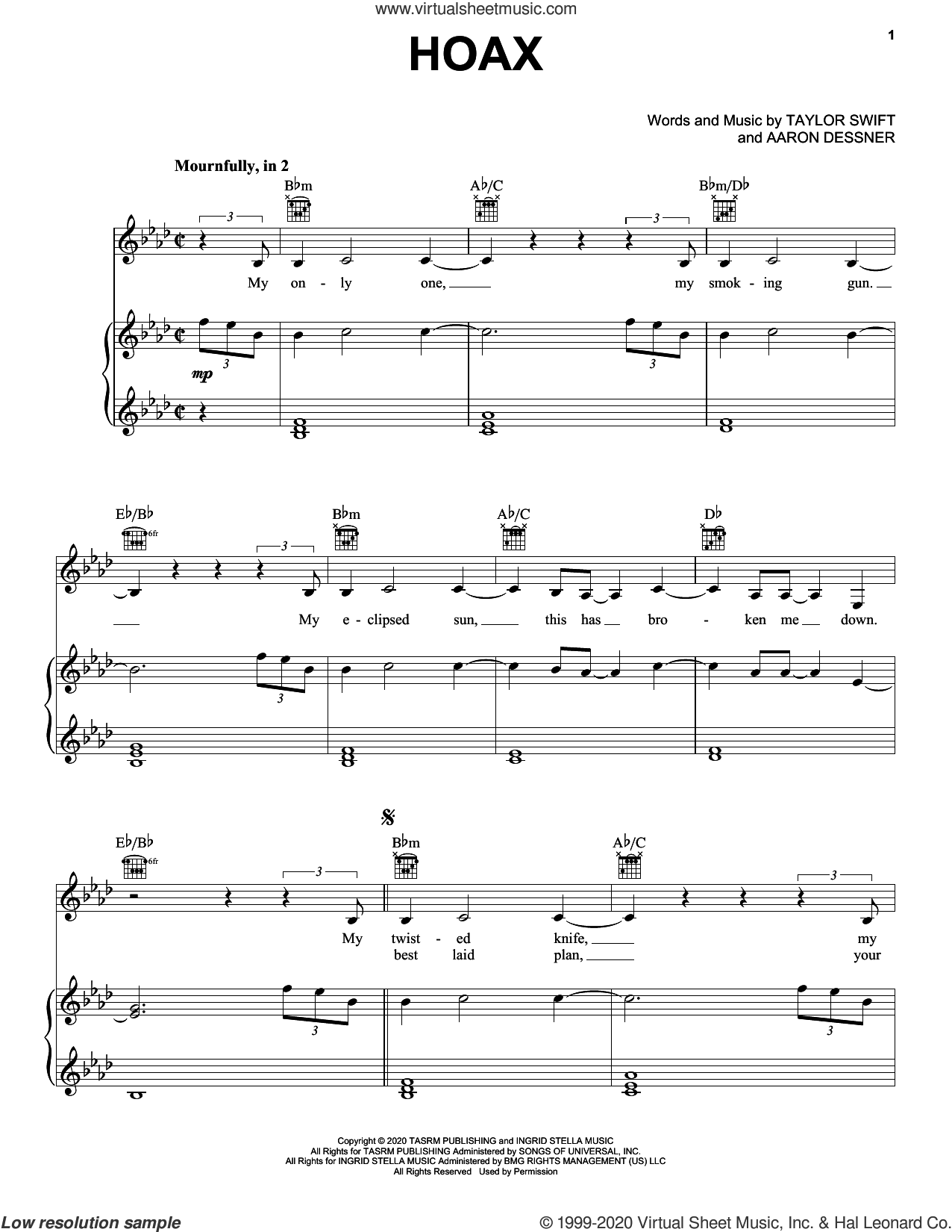 Pretending sheet music for piano solo (PDF-interactive)