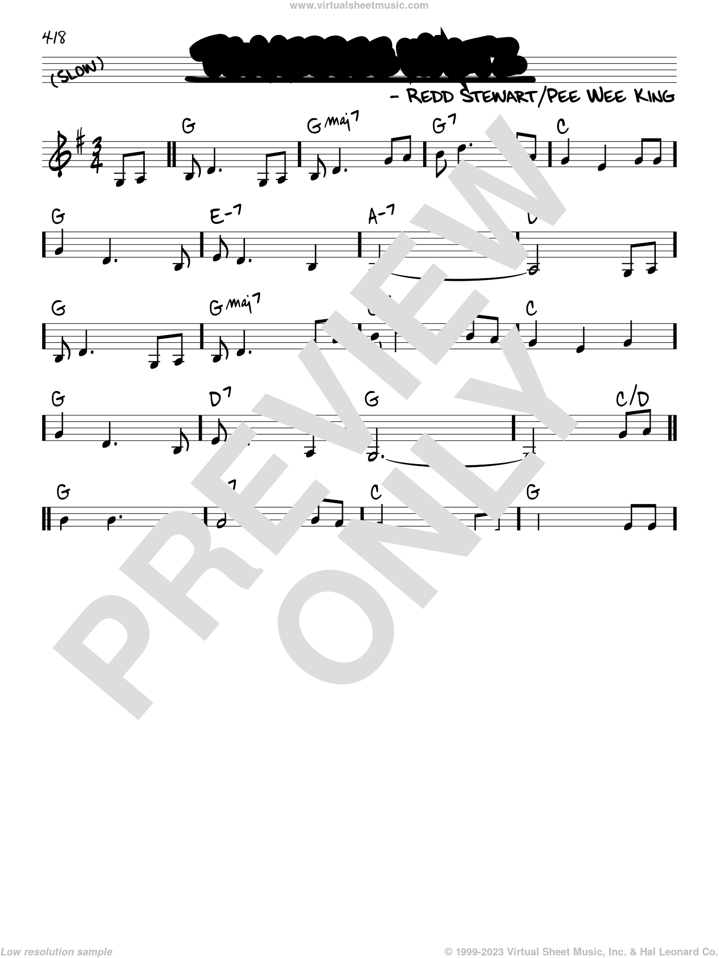 Waltz sheet music (real book melody and chords) book)
