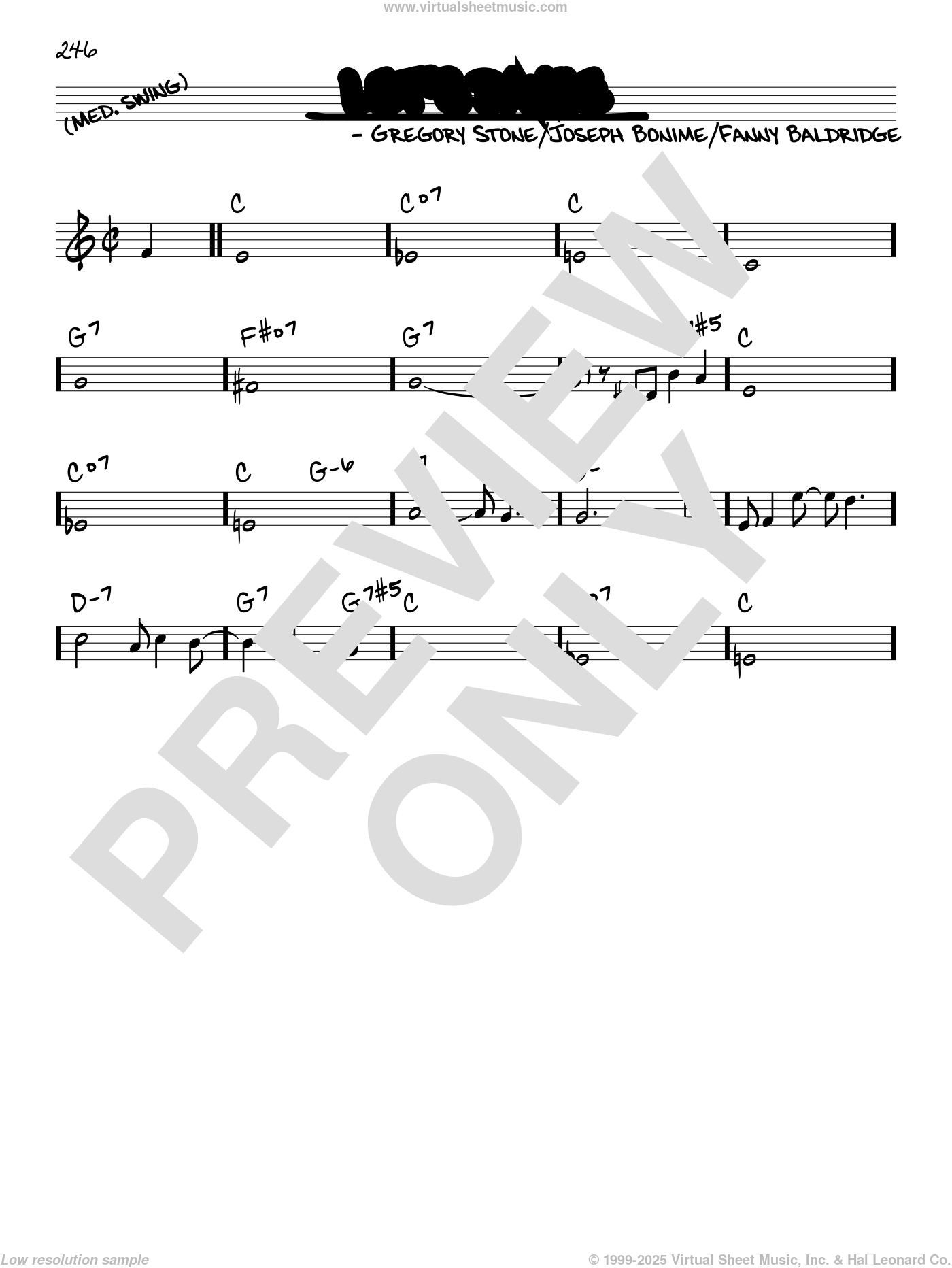 Let's Dance sheet music (real book - melody and chords) (real book)