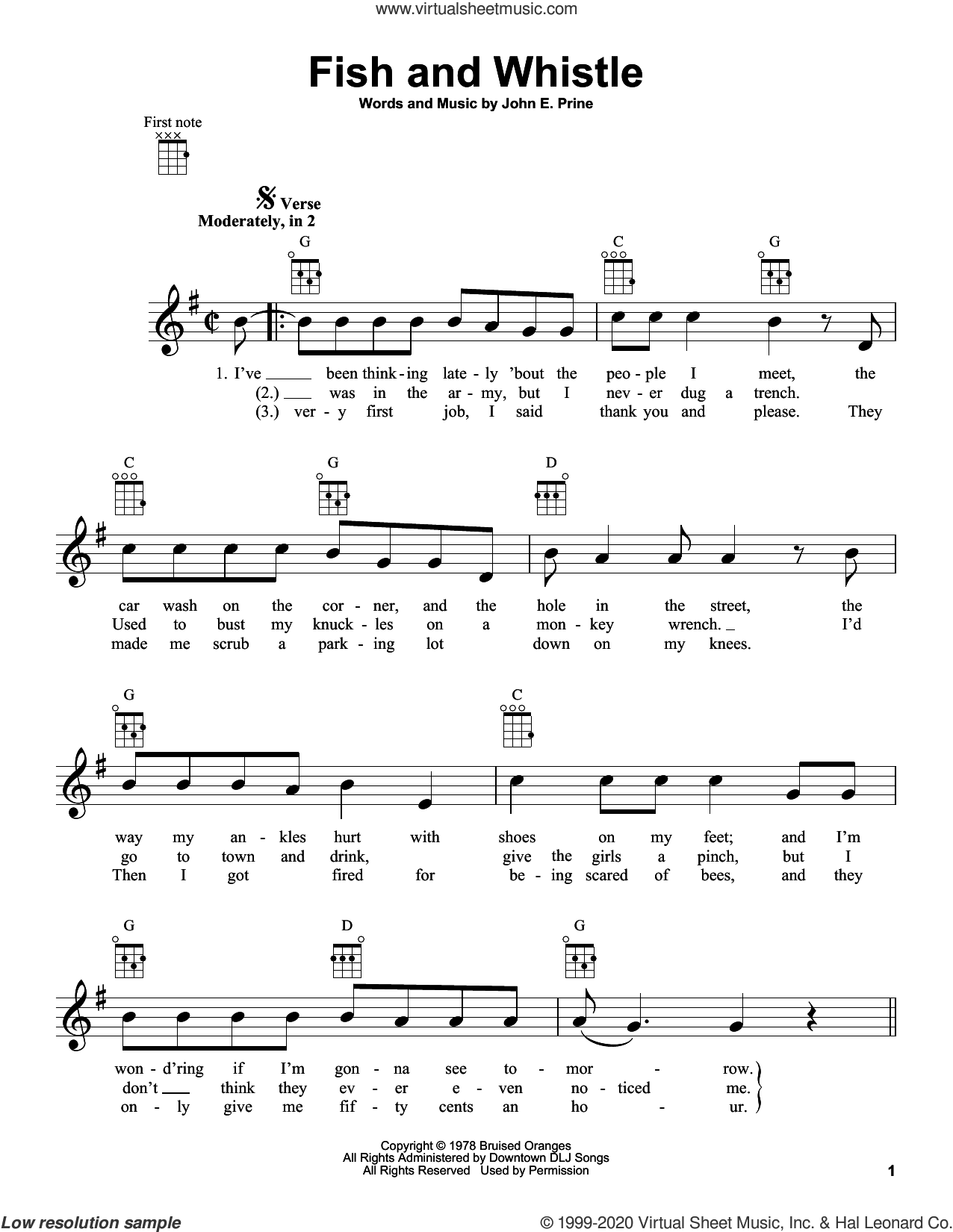 Just The Two Of Us sheet music for ukulele (PDF)