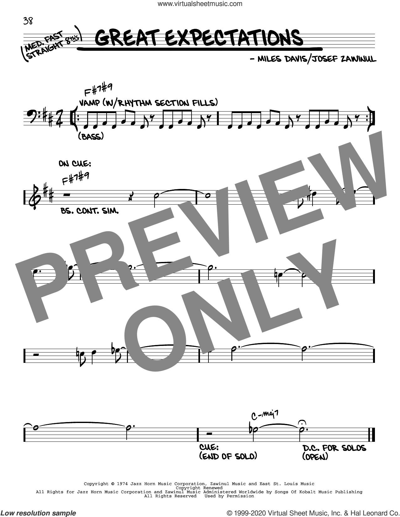 Great Expectations Sheet Music real Book Melody And Chords real Book 