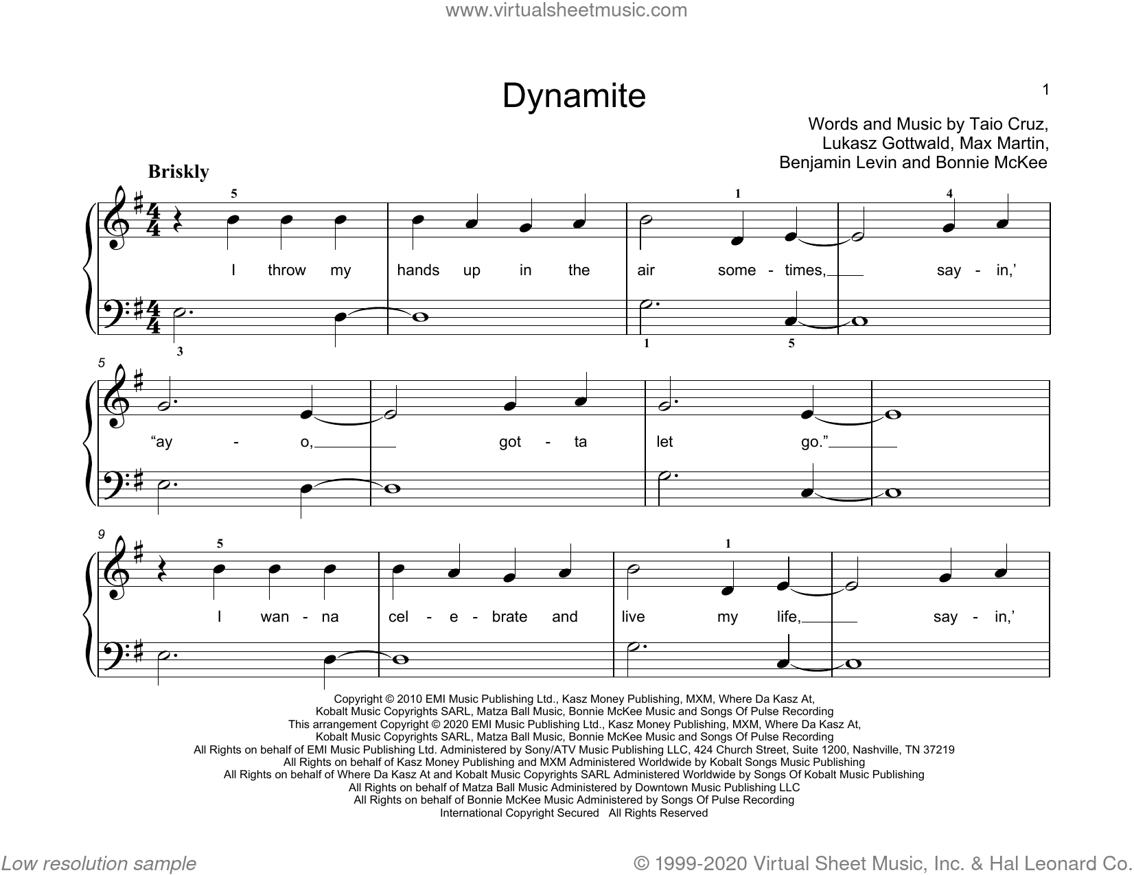 dynamite-sheet-music-for-piano-solo-elementary-pdf