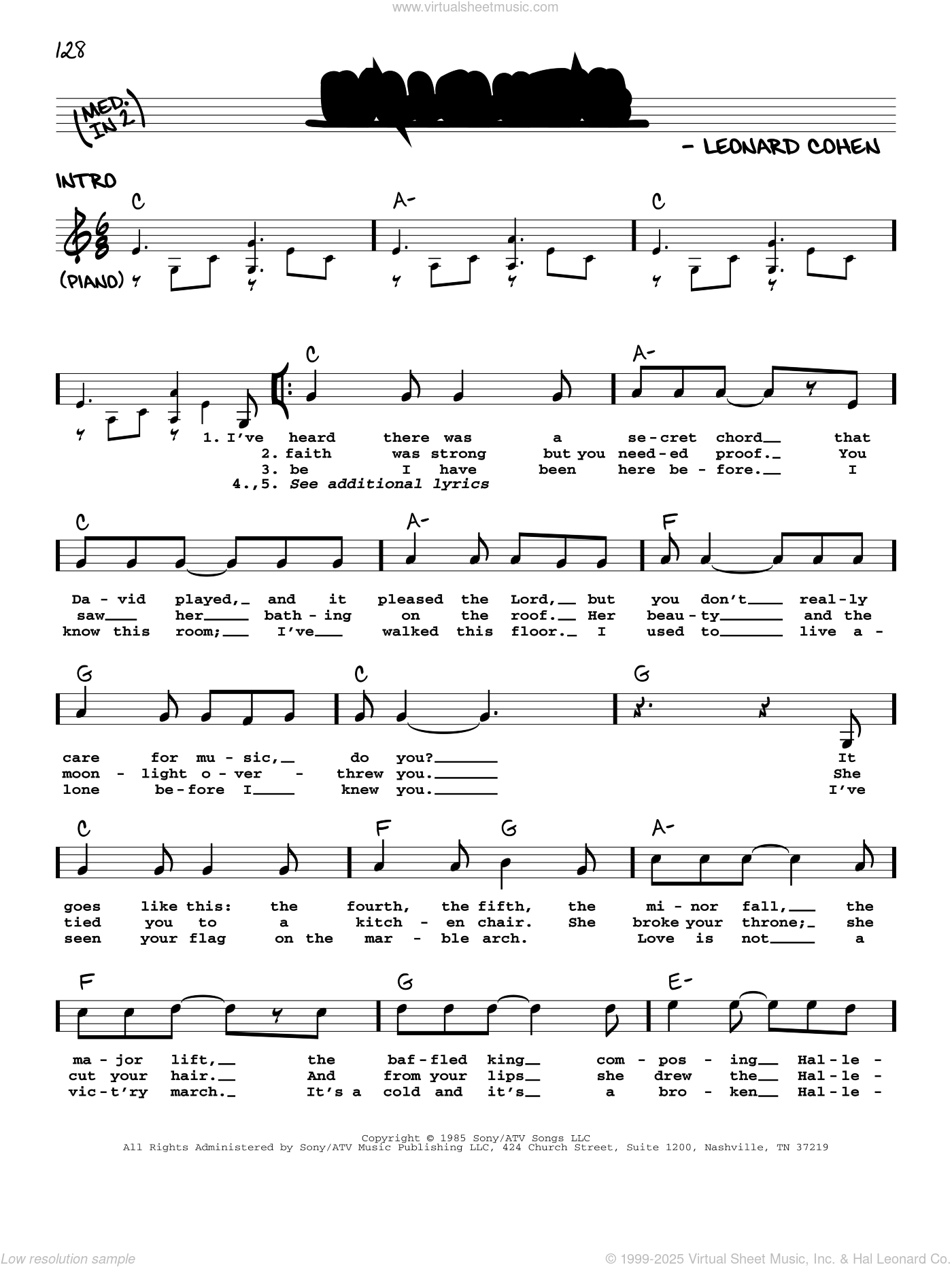 One Two Three Four Five Sheet music for Voice (other) (Solo