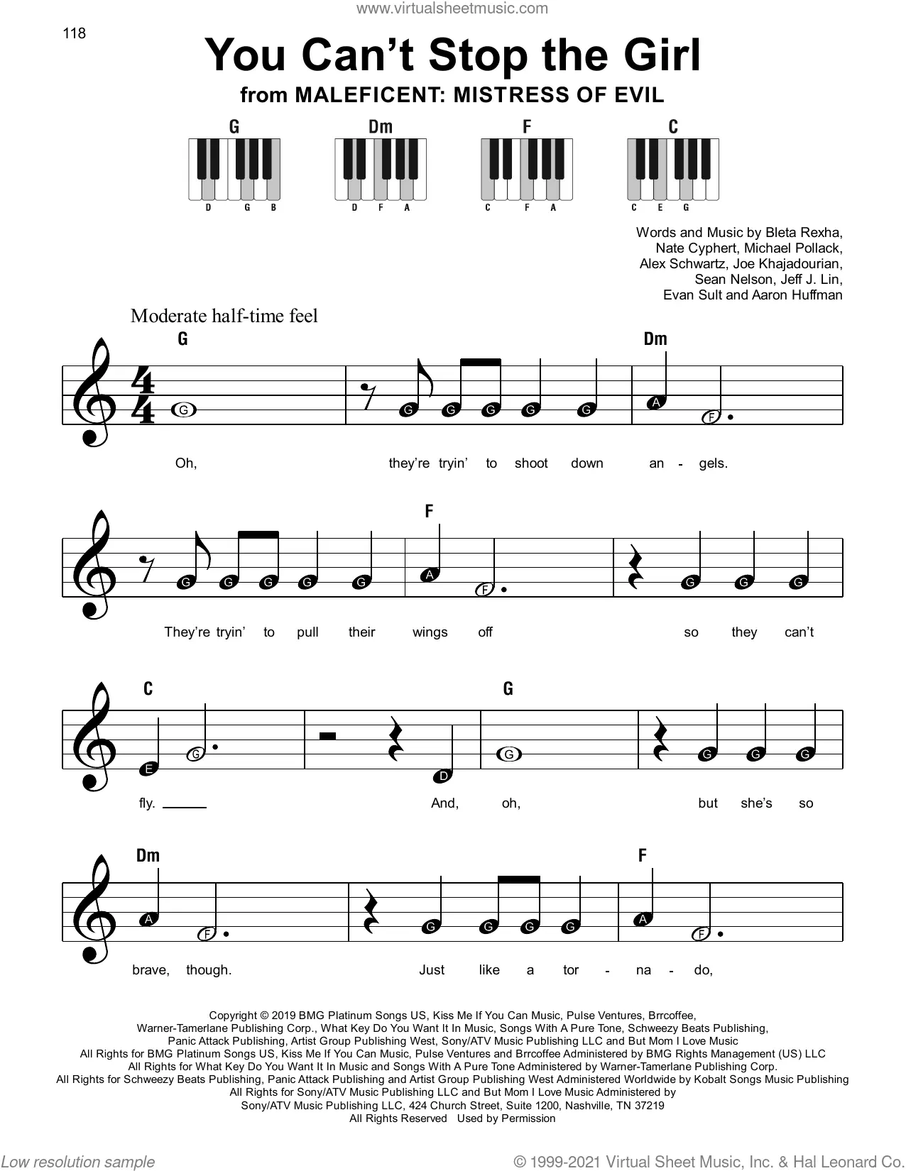 Louis Tomlinson feat. Bebe Rexha & Digital Farm Animals: Back To You sheet  music for voice, piano or guitar
