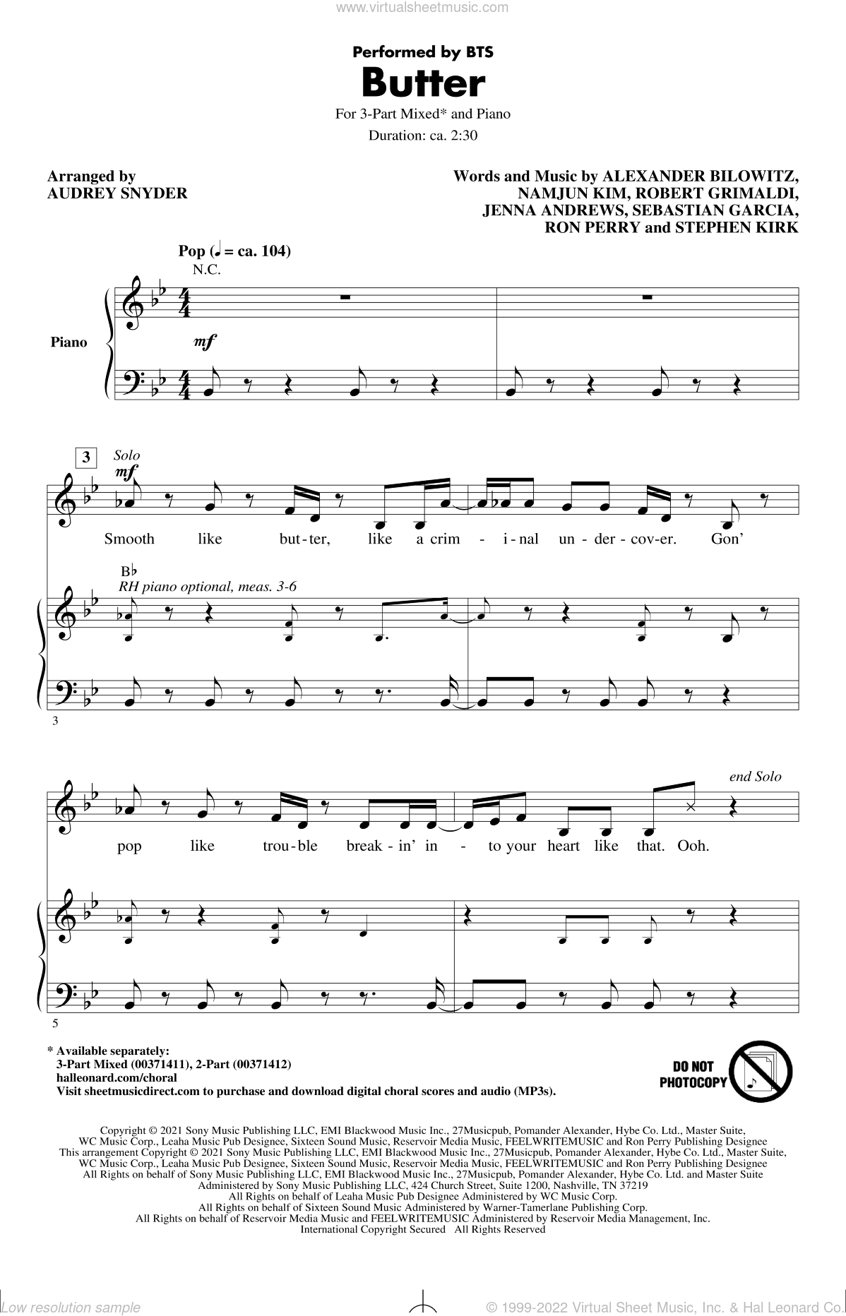 Butter lyrics (BTS) worksheet