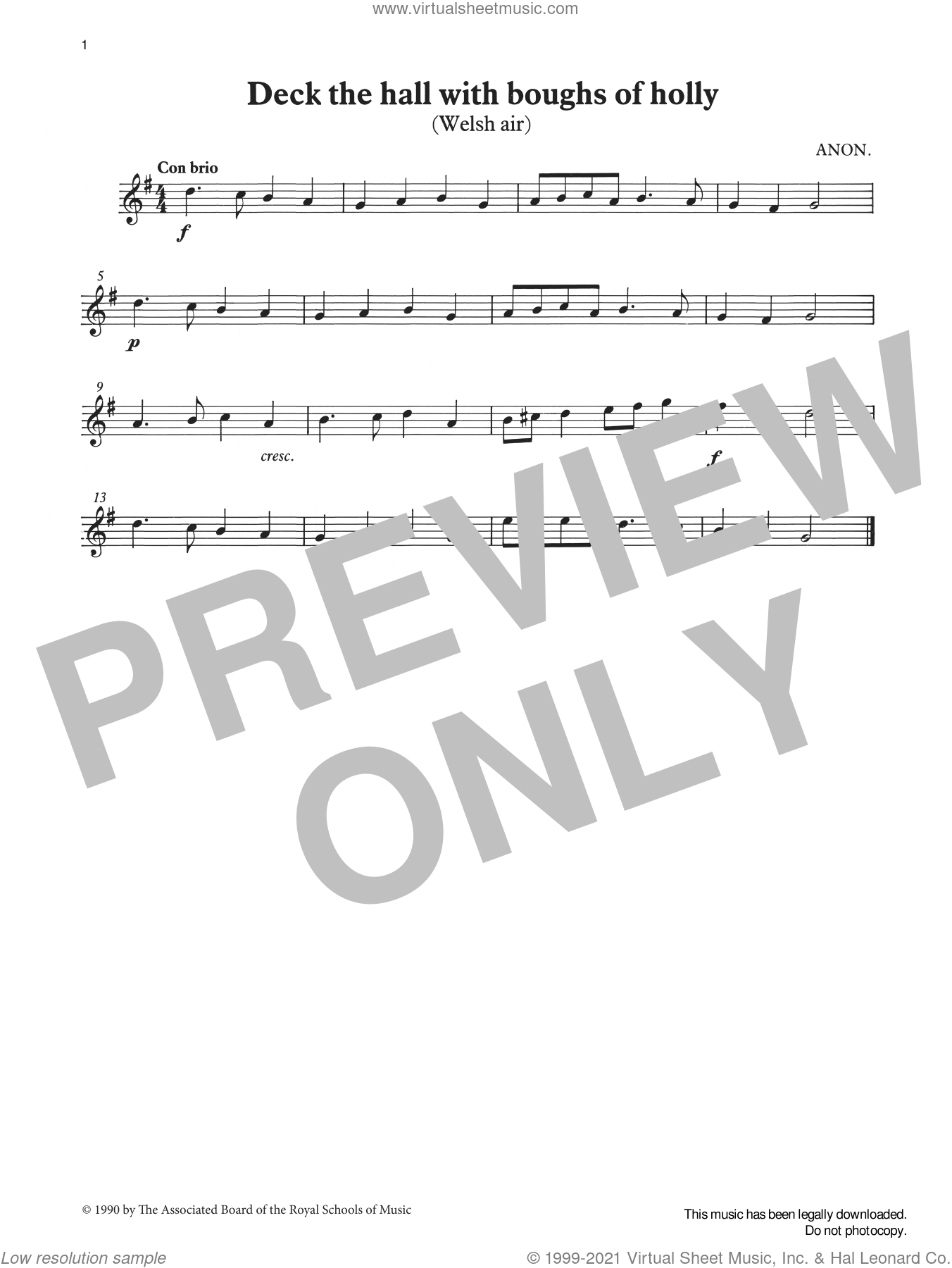 Deck the halls with boughs of holly from Graded Music for Tuned ...