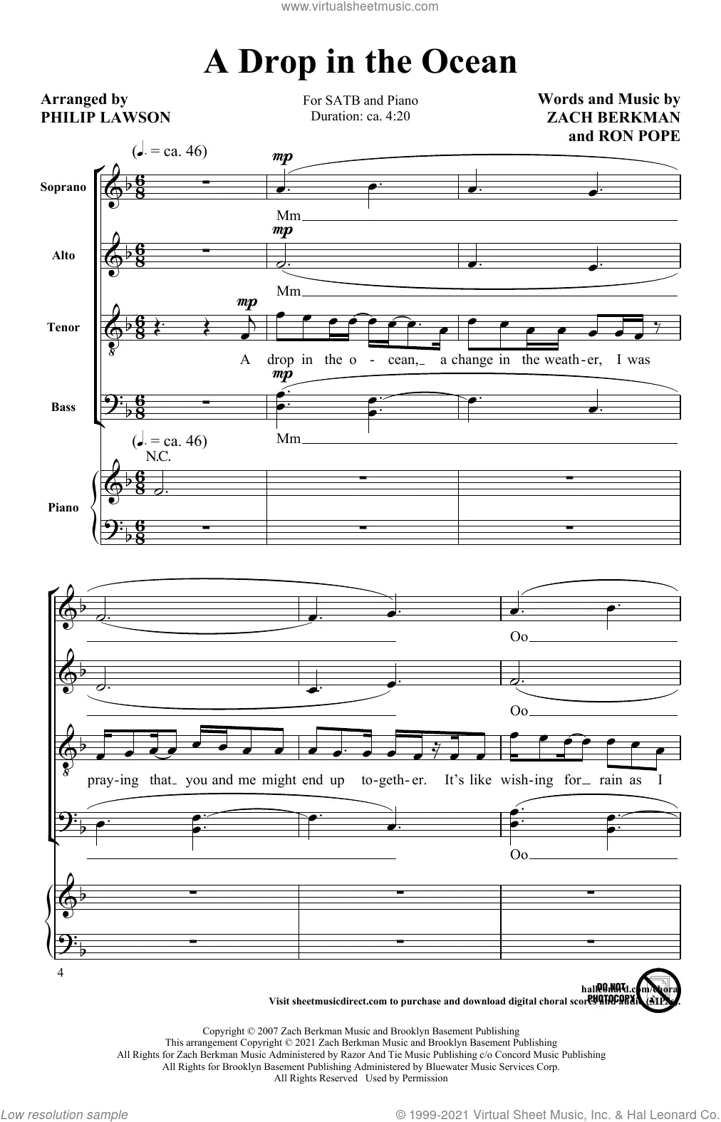 Caso angustia agujero Ron Pope Sheet Music to download and print