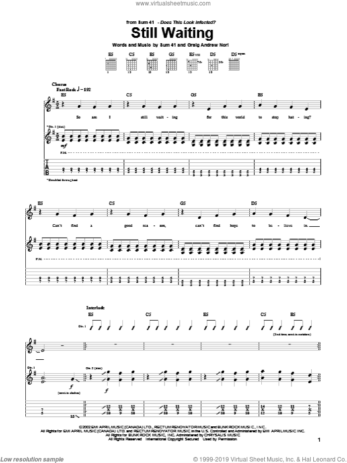 Pieces-Sum 41- Free Piano Sheet Music & Piano Chords