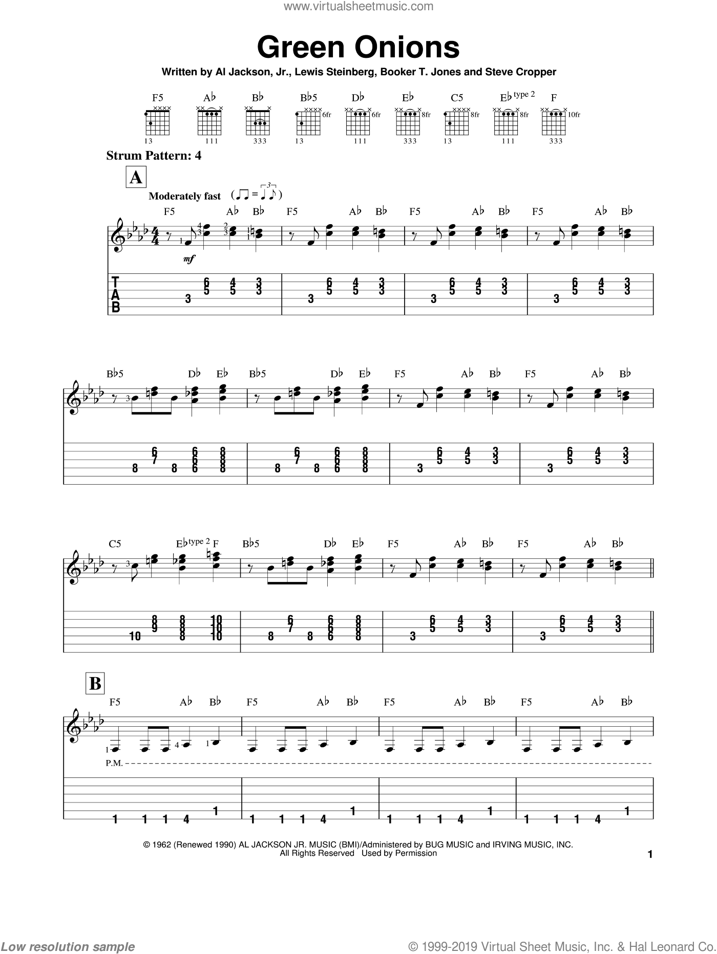 Mg S Green Onions Sheet Music For Guitar Solo Easy Tablature,Purple Finch Images