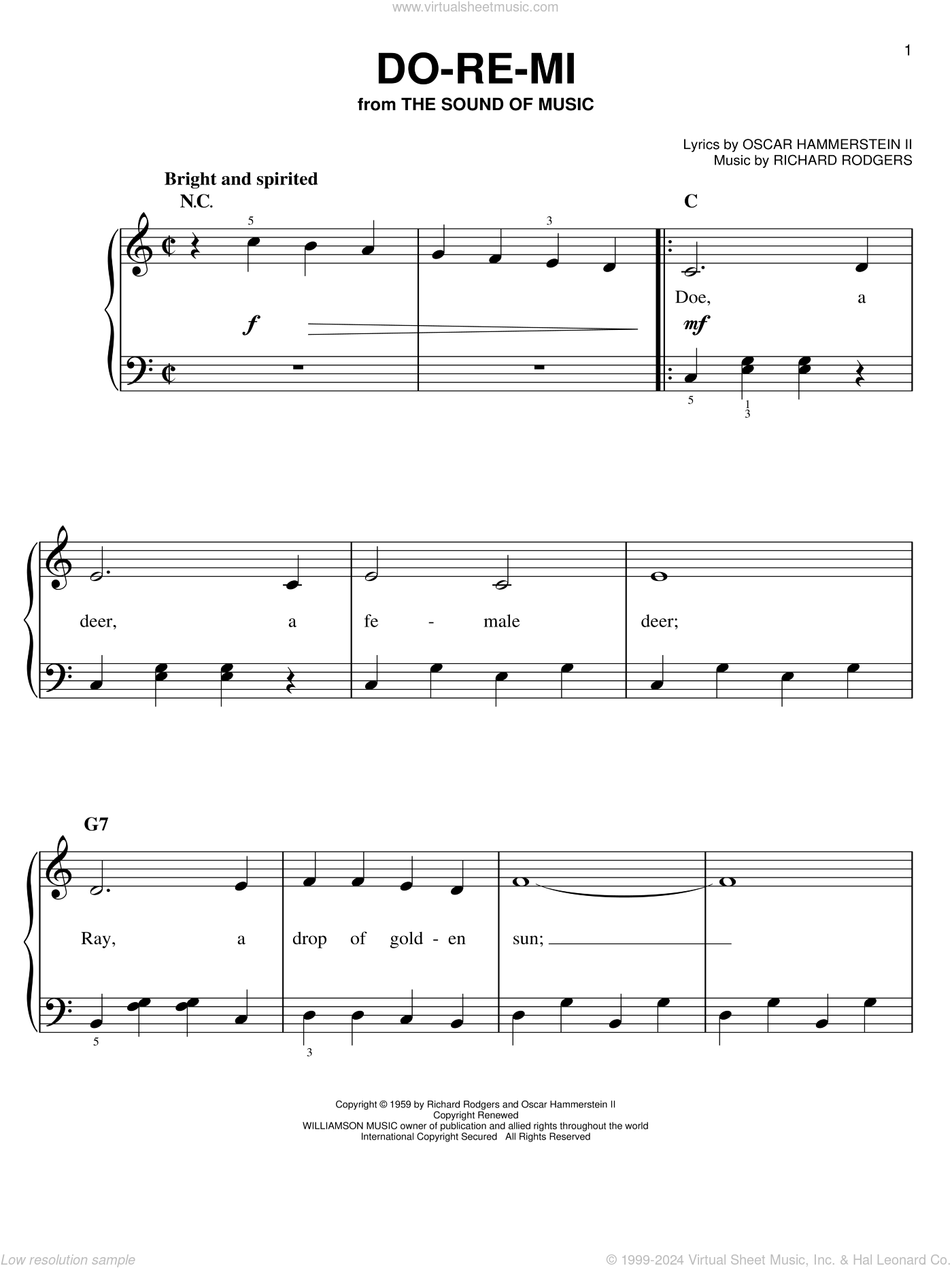 Do Re Mi Sound Of Music Sheet Music - sheet