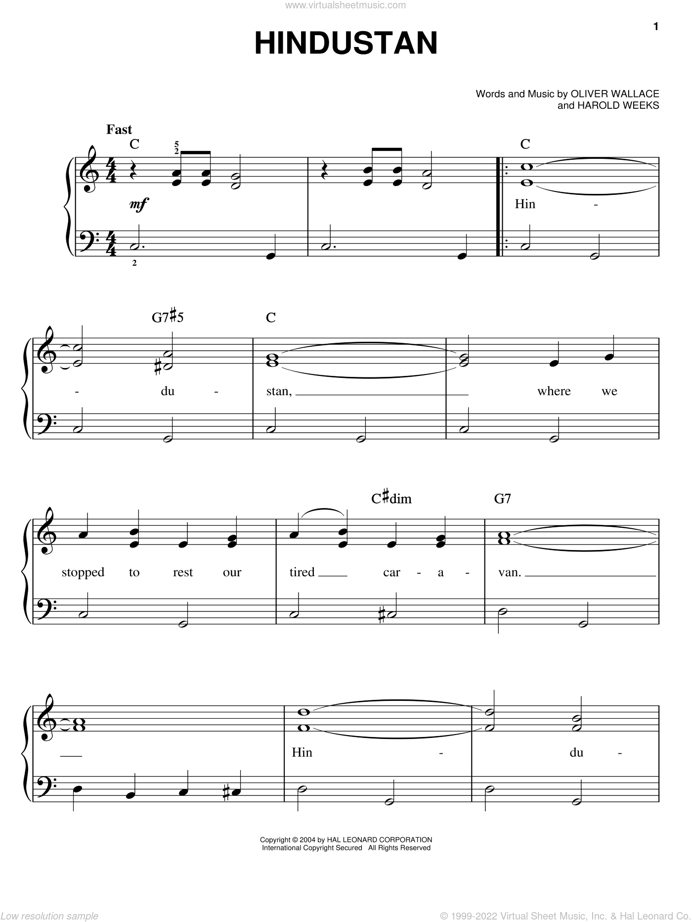 Free Calcutta sheet music  Download PDF or print on