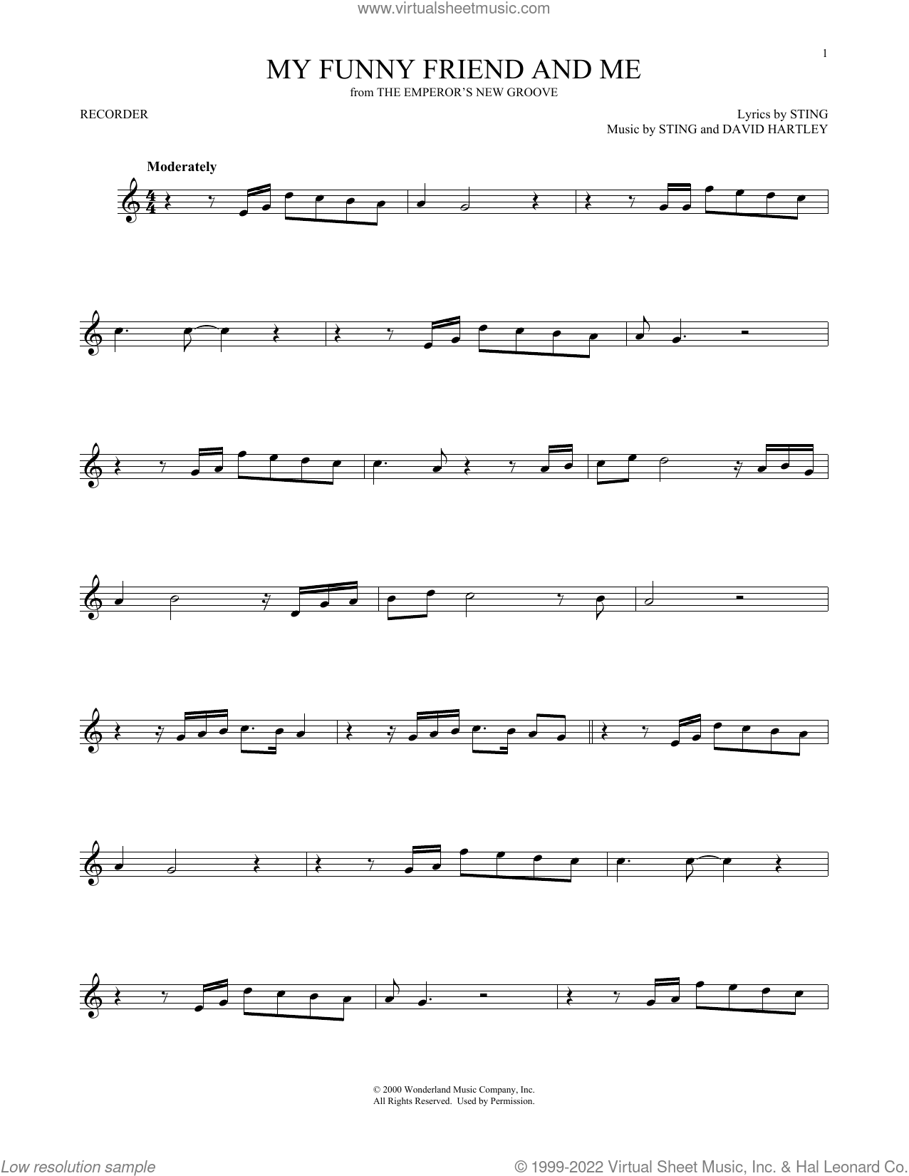 My Funny Friend And Me (from The Emperor's New Groove) sheet music for ...