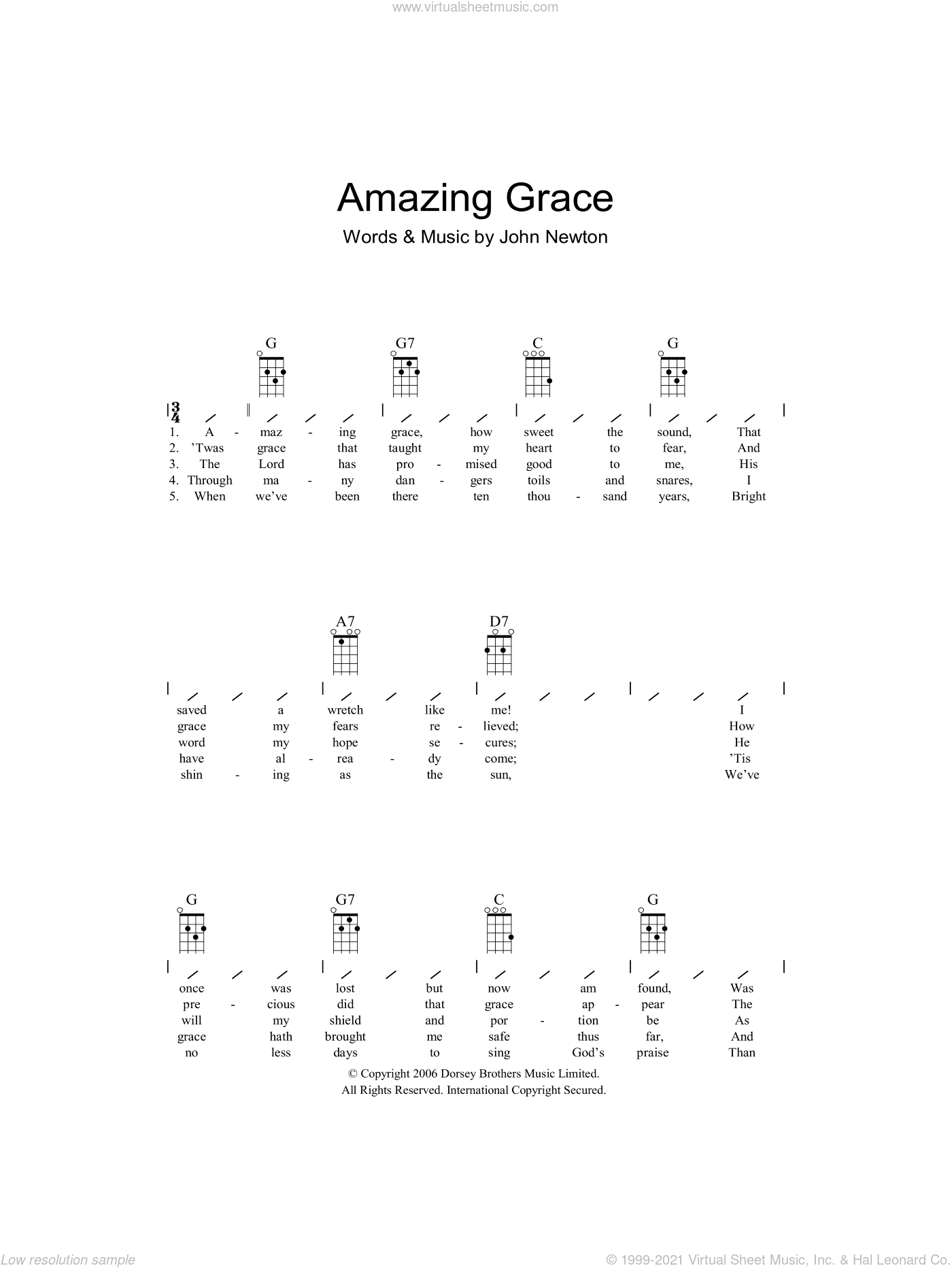 This is amazing grace chords