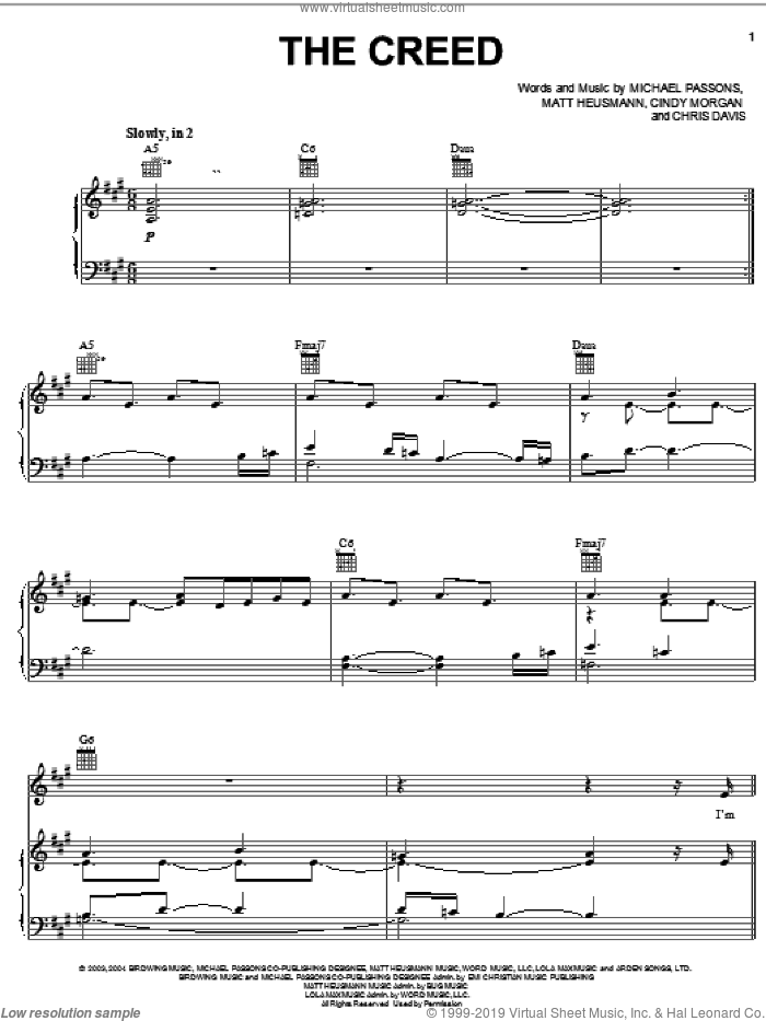 Avalon The Creed Sheet Music For Voice Piano Or Guitar Pdf