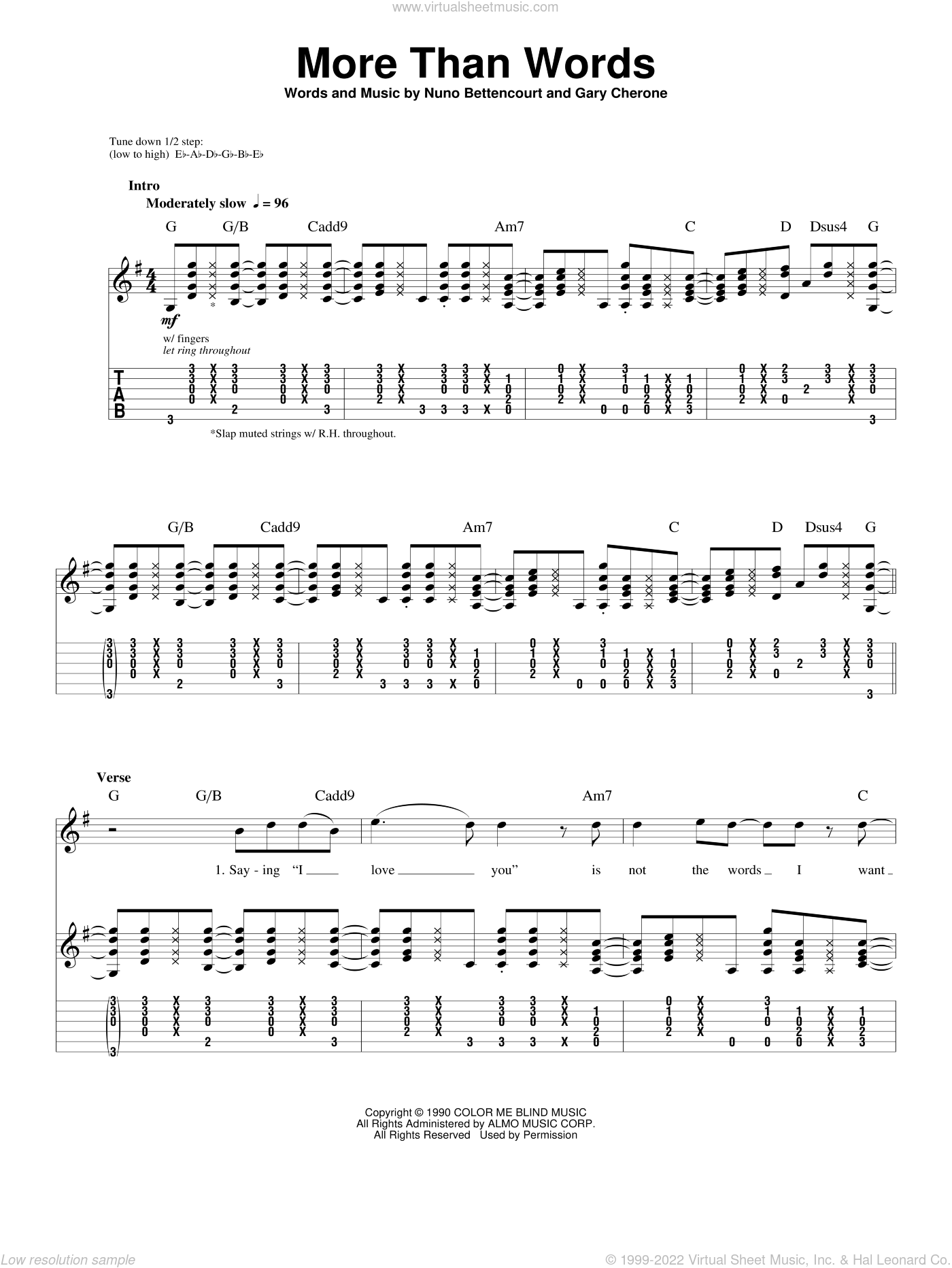 guitar chords to more than words