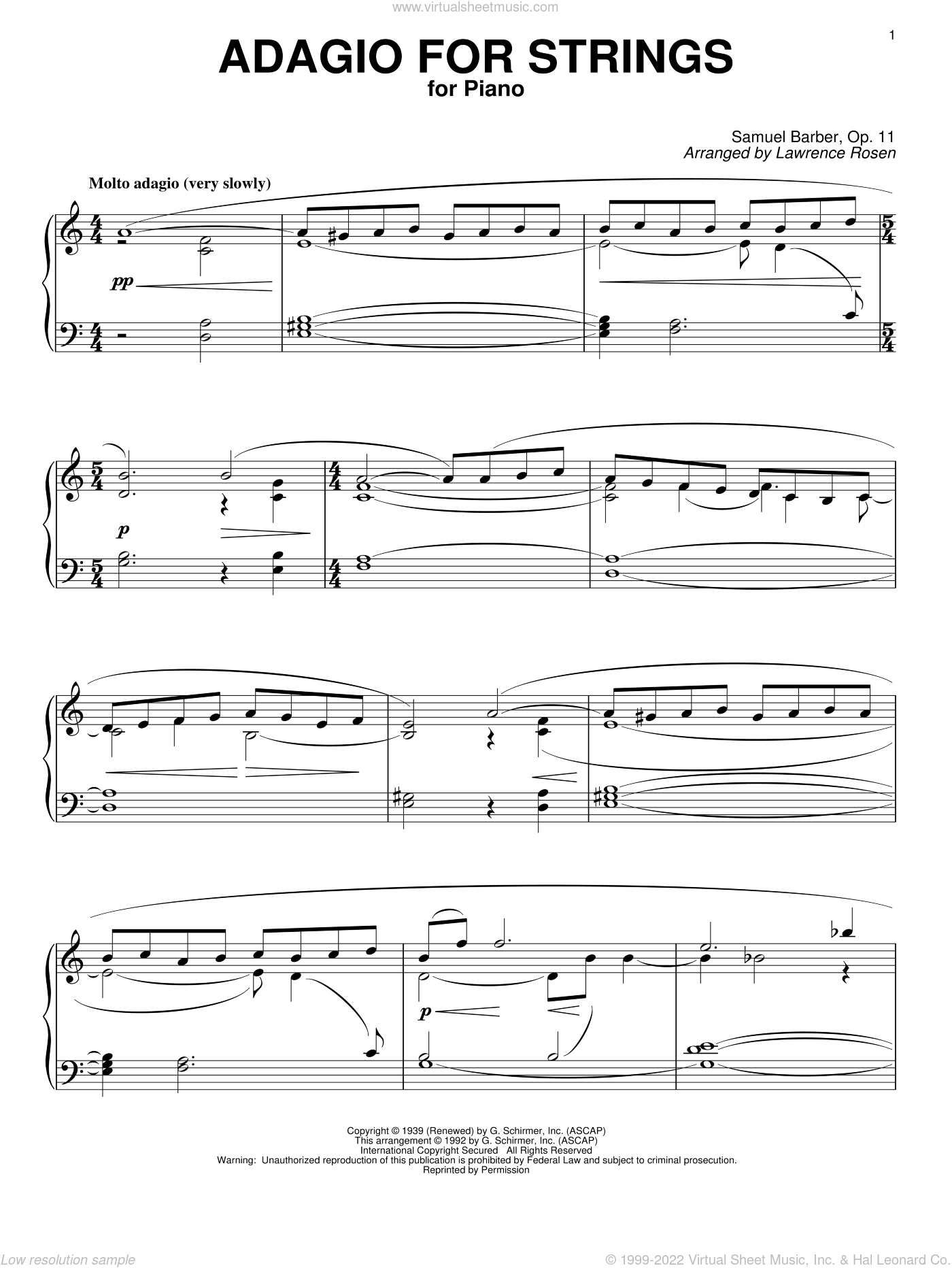 Barber adagio. Самуэль барбер Ноты для фортепиано. Samuel Barber - Adagio for Strings Piano. Барбер Адажио Ноты для фортепиано. Барбер Адажио для струнных Ноты.