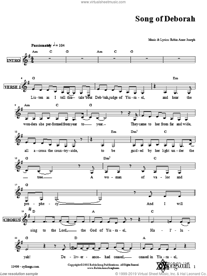 Hide and Seek (Jonah's Song) Sheet Music | Robin Joseph | Lead Sheet / Fake  Book