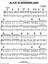 Alice In Wonderland voice piano or guitar sheet music