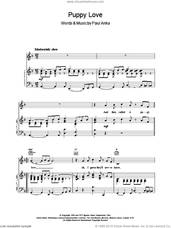 Cover icon of Puppy Love sheet music for voice, piano or guitar by Paul Anka, intermediate skill level