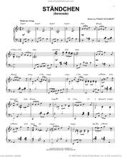 Cover icon of Standchen [Jazz version] (arr. Brent Edstrom) sheet music for piano solo by Franz Schubert, Brent Edstrom and Ludwig Rellstab, classical score, intermediate skill level
