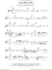 Cover icon of Love Rescue Me sheet music for voice and other instruments (fake book) by U2 and Bob Dylan, intermediate skill level