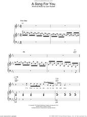 Cover icon of A Song For You sheet music for voice, piano or guitar by Ray Charles and Leon Russell, intermediate skill level