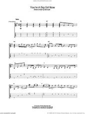 Cover icon of You're A Big Girl Now sheet music for guitar (tablature) by Bob Dylan, intermediate skill level