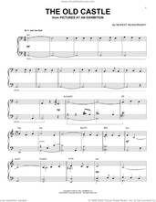 Cover icon of The Old Castle [Jazz version] (arr. Brent Edstrom) sheet music for piano solo by Modest Petrovic Mussorgsky and Brent Edstrom, classical score, intermediate skill level