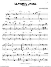 Cover icon of Slavonic Dance #2 [Jazz version] (arr. Brent Edstrom) sheet music for piano solo by Antonin Dvorak and Brent Edstrom, classical score, intermediate skill level