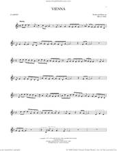 Cover icon of Vienna sheet music for clarinet solo by Billy Joel, intermediate skill level
