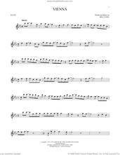 Cover icon of Vienna sheet music for flute solo by Billy Joel, intermediate skill level