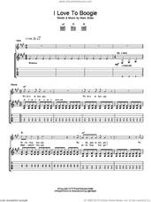 Cover icon of I Love To Boogie sheet music for guitar (tablature) by T Rex, intermediate skill level
