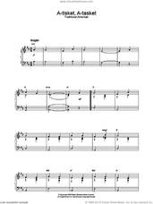 Cover icon of A-Tisket, A-Tasket sheet music for piano solo, intermediate skill level