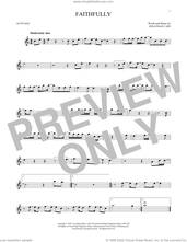 Cover icon of Faithfully sheet music for alto saxophone solo by Journey and Jonathan Cain, intermediate skill level