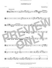 Cover icon of Faithfully sheet music for viola solo by Journey and Jonathan Cain, intermediate skill level