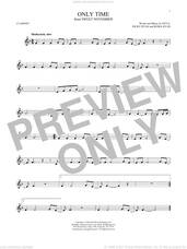 Cover icon of Only Time sheet music for clarinet solo by Enya, Nicky Ryan and Roma Ryan, intermediate skill level
