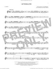 Cover icon of Afterglow sheet music for clarinet solo by Ed Sheeran, David Hodges and Fred Gibson, intermediate skill level