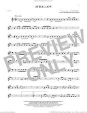 Cover icon of Afterglow sheet music for violin solo by Ed Sheeran, David Hodges and Fred Gibson, intermediate skill level